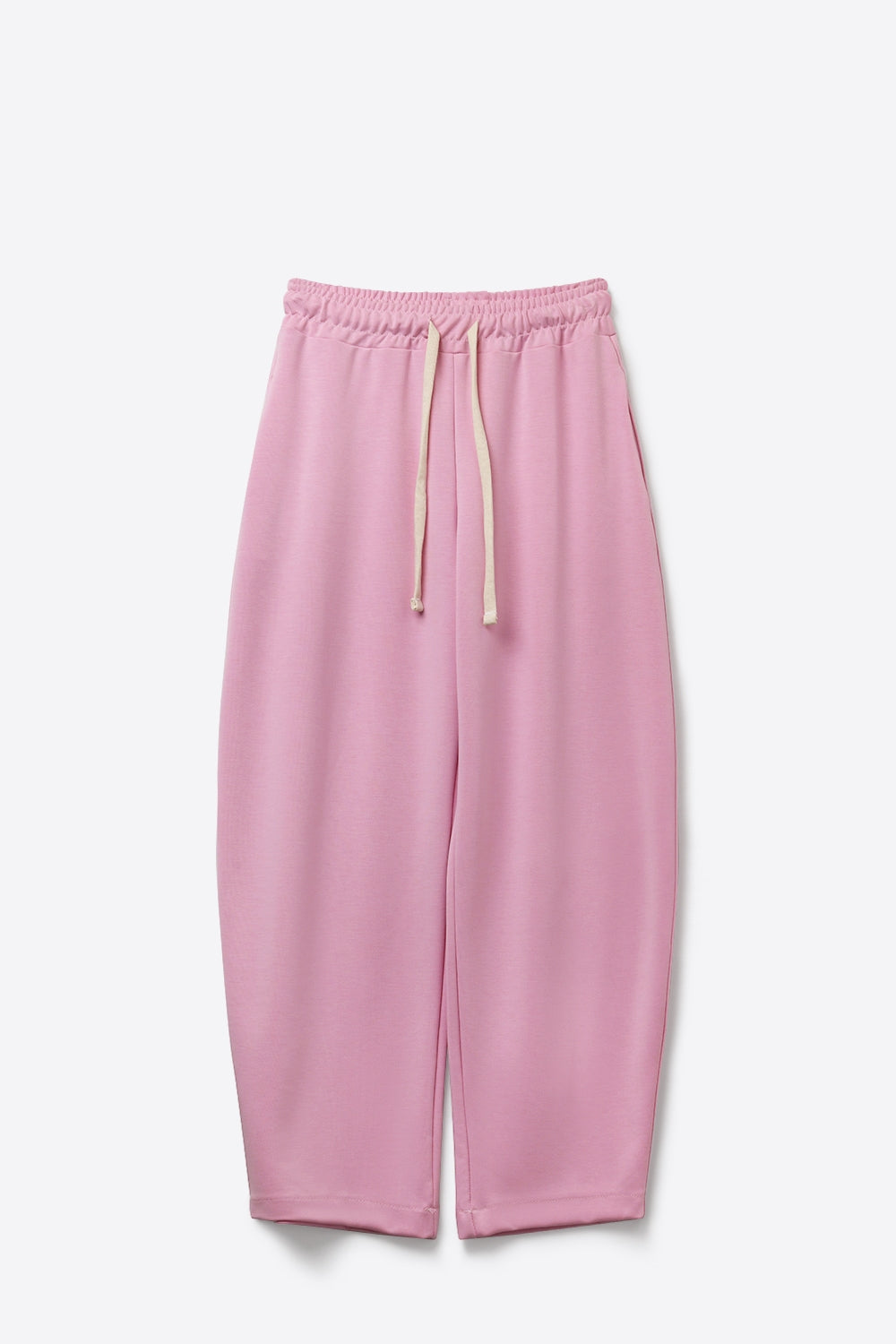 Pantalon de jogging à cordon de serrage coupe décontractée en rose