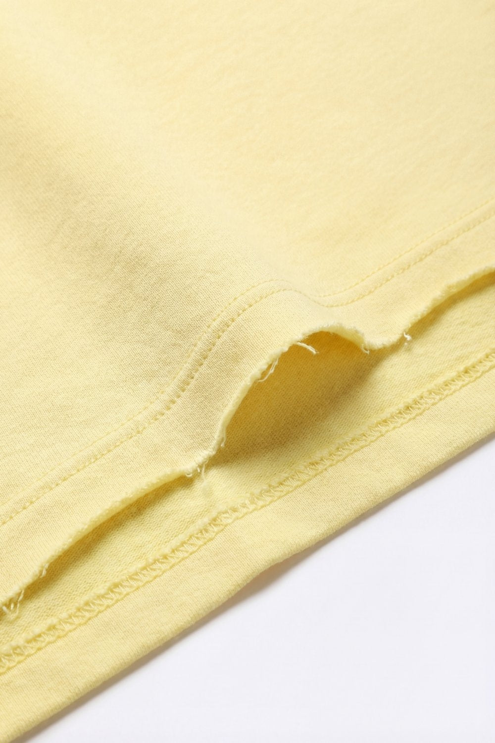 Sweat graphique coupe décontractée jaune avec texte coloré