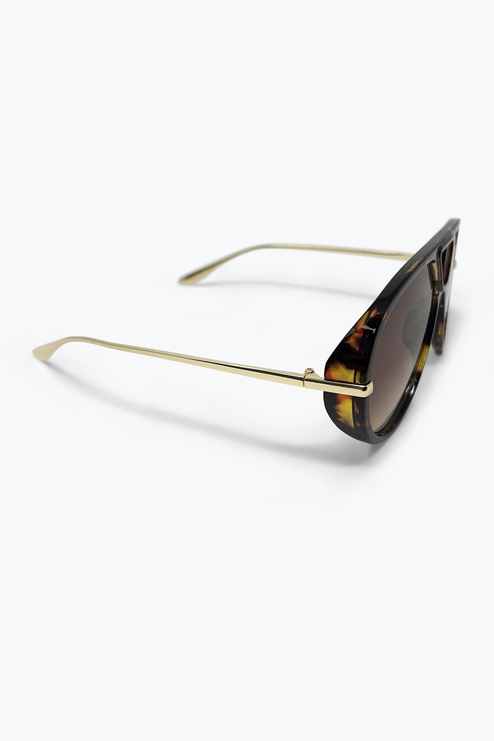 Lunettes de soleil aviateur écaille avec verres dégradés