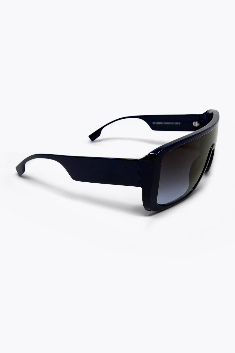 Lunettes de soleil à monture carrée surdimensionnée et lentille dégradée marine