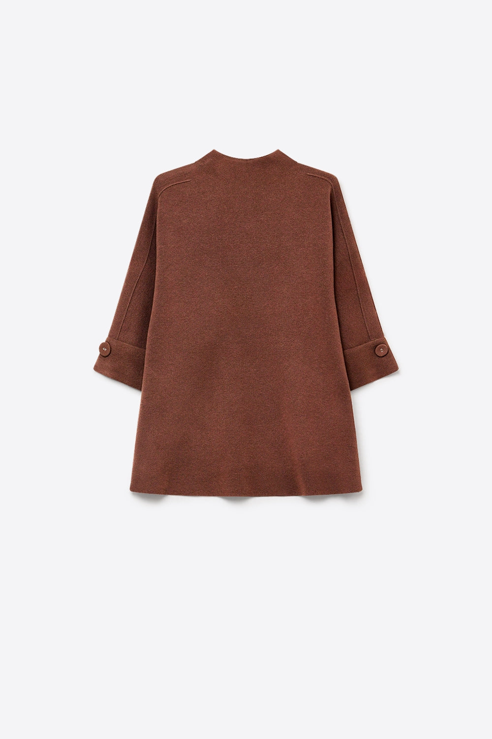 Pull en tricot marron avec détails de boutons