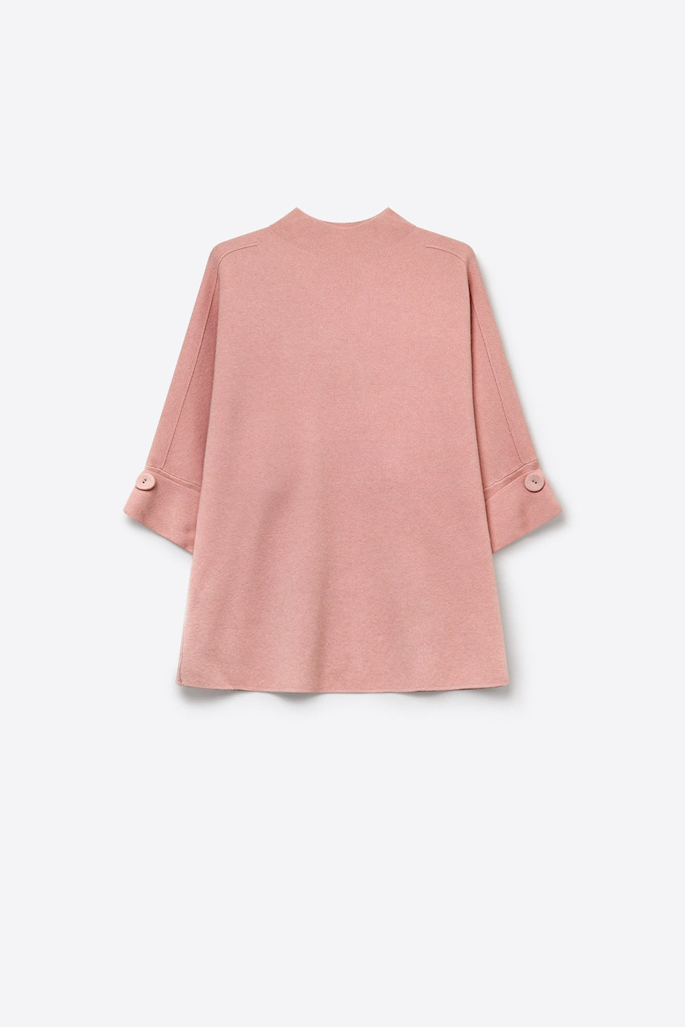 Pull en maille rose avec détails de boutons