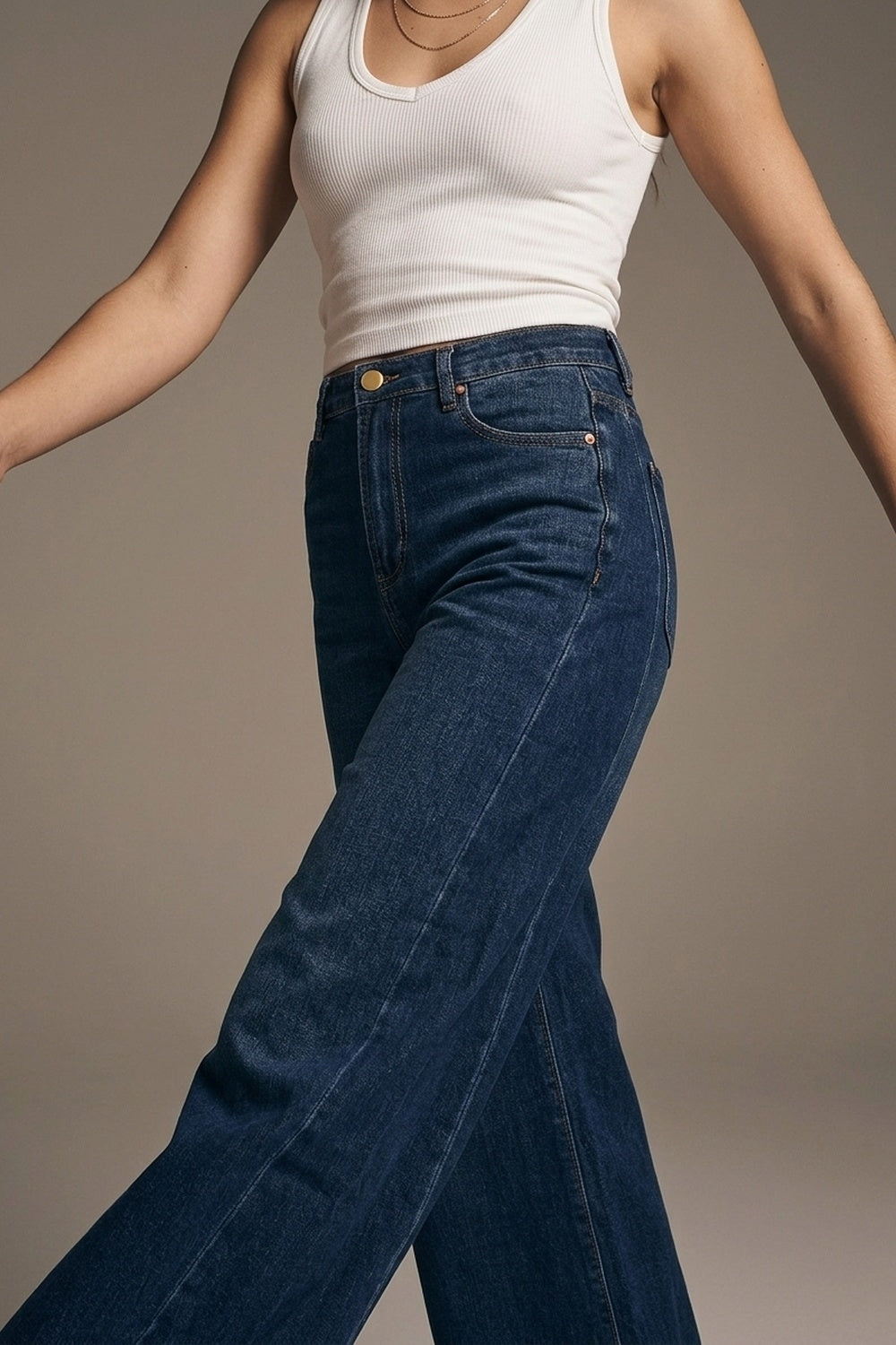 Jean à jambe extra-large délavé foncé