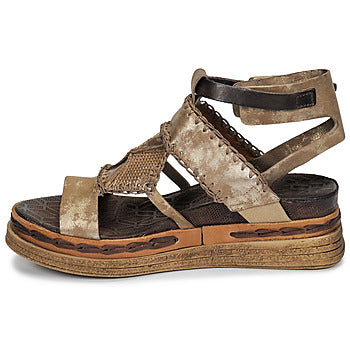 Sandales femmes Airstep / A.S.98  LAGOS  Doré