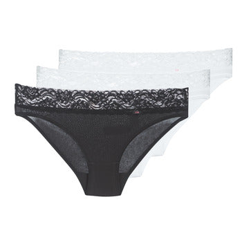 Culottes & slips femmes DIM  COTON FEMININE 2+1 GRATUIT  Noir