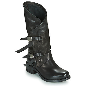 Bottes femmes Airstep / A.S.98  ISPERIA BUCKLE  Noir
