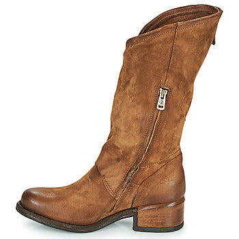 Bottes femmes Airstep / A.S.98  ISPERIA BUCKLE  Marron