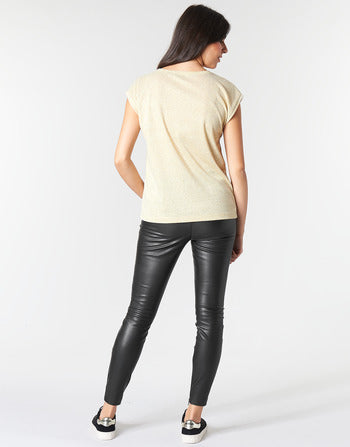 T-shirt femmes Only  ONLSILVERY  Doré