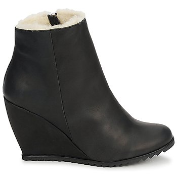 Bottines femmes D.Co Copenhagen  SALLY ZIPPER  Noir