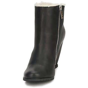 Bottines femmes D.Co Copenhagen  SALLY ZIPPER  Noir