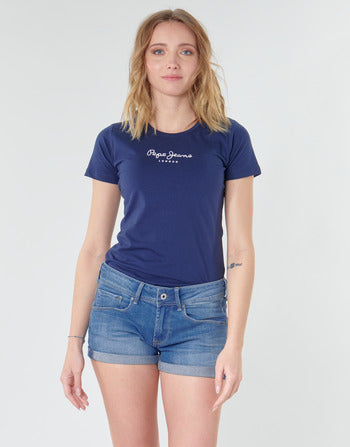 T-shirt femmes Pepe jeans  NEW VIRGINIA  Bleu