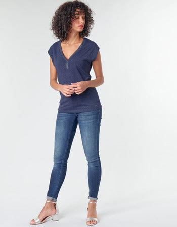 T-shirt femmes Morgan  DMAYA  Bleu