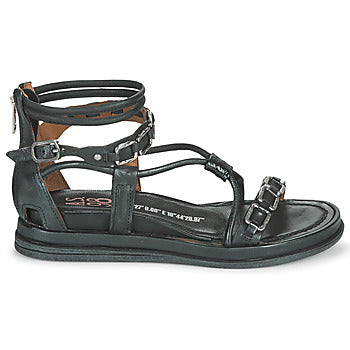 Sandales femmes Airstep / A.S.98  POLA SQUARE  Noir