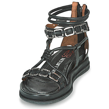 Sandales femmes Airstep / A.S.98  POLA SQUARE  Noir