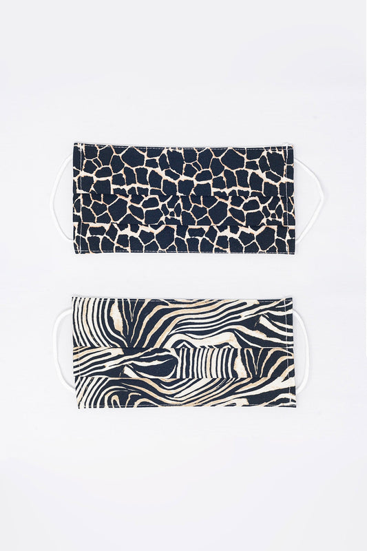 Q2 2 PACK Masque Mix Animal Print