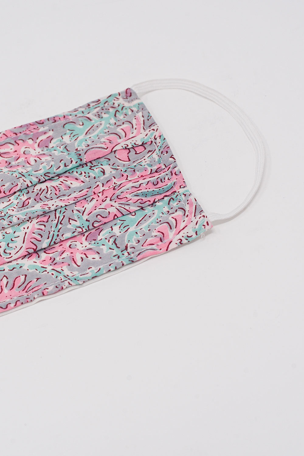 2 PACK Masque rosa imprimé coton organique