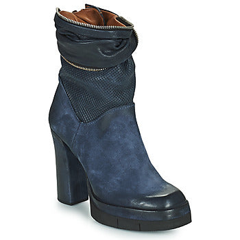 Bottines femmes Airstep / A.S.98  BLOC ZIP  Bleu