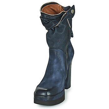 Bottines femmes Airstep / A.S.98  BLOC ZIP  Bleu