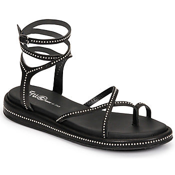 Sandales femmes Fru.it  7430-100-NERO-NIKEL  Noir