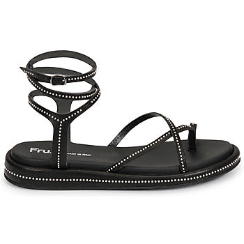 Sandales femmes Fru.it  7430-100-NERO-NIKEL  Noir