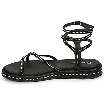 Sandales femmes Fru.it  7430-100-NERO-NIKEL  Noir