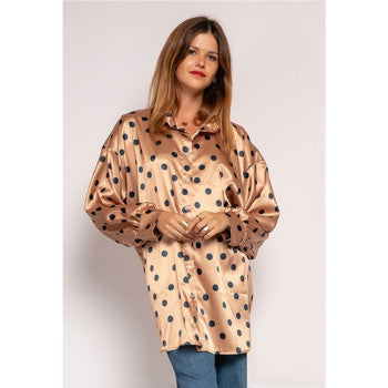 Chemise femmes Fashion brands  JS21602-4_CAMEL  Marron