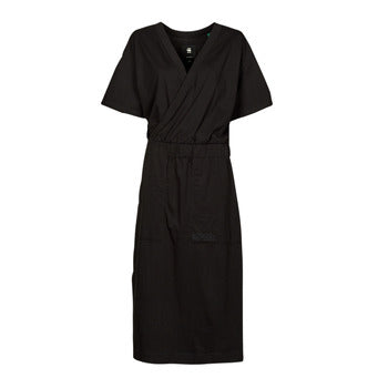 Robe femmes G-Star Raw  BOHDANA DRESS S\S  Noir