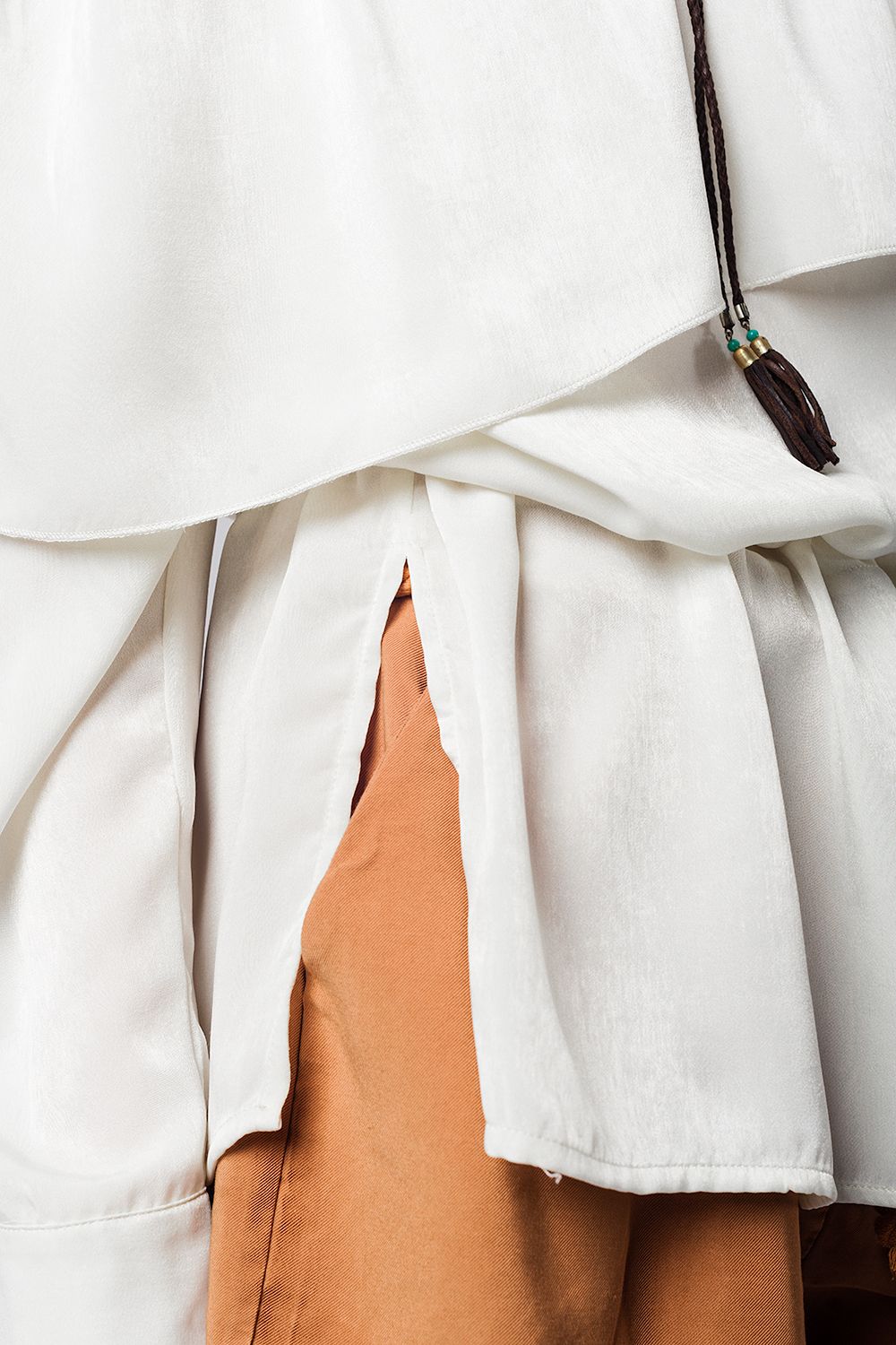 Top beige effet irisé