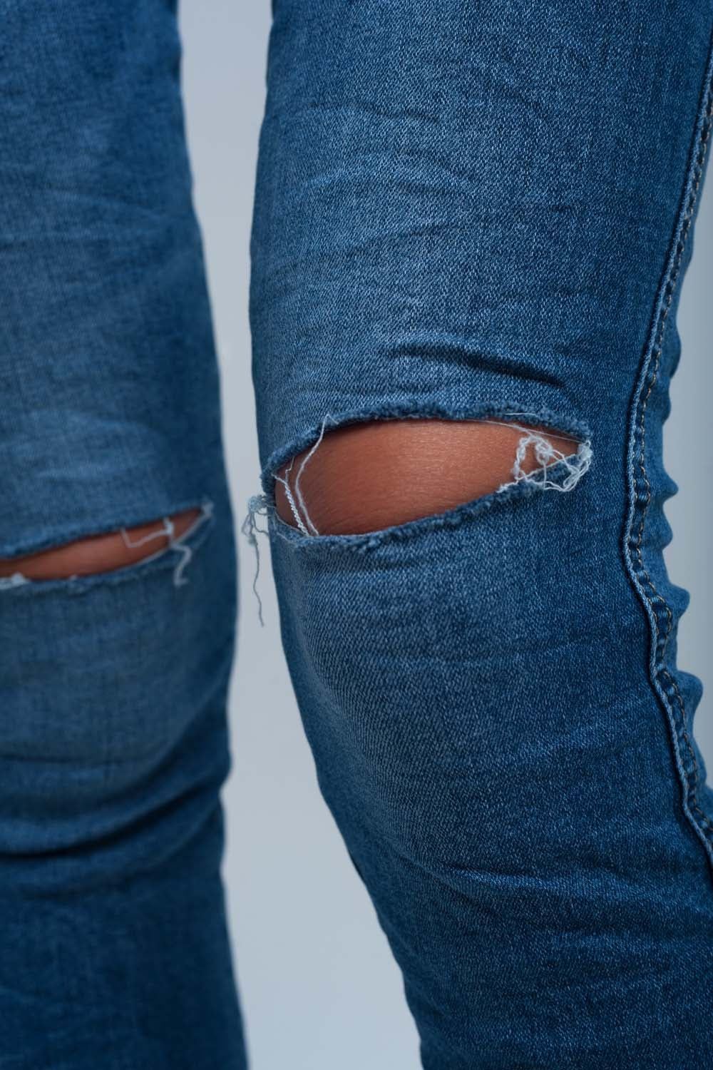 Jean Skinny denim brodé