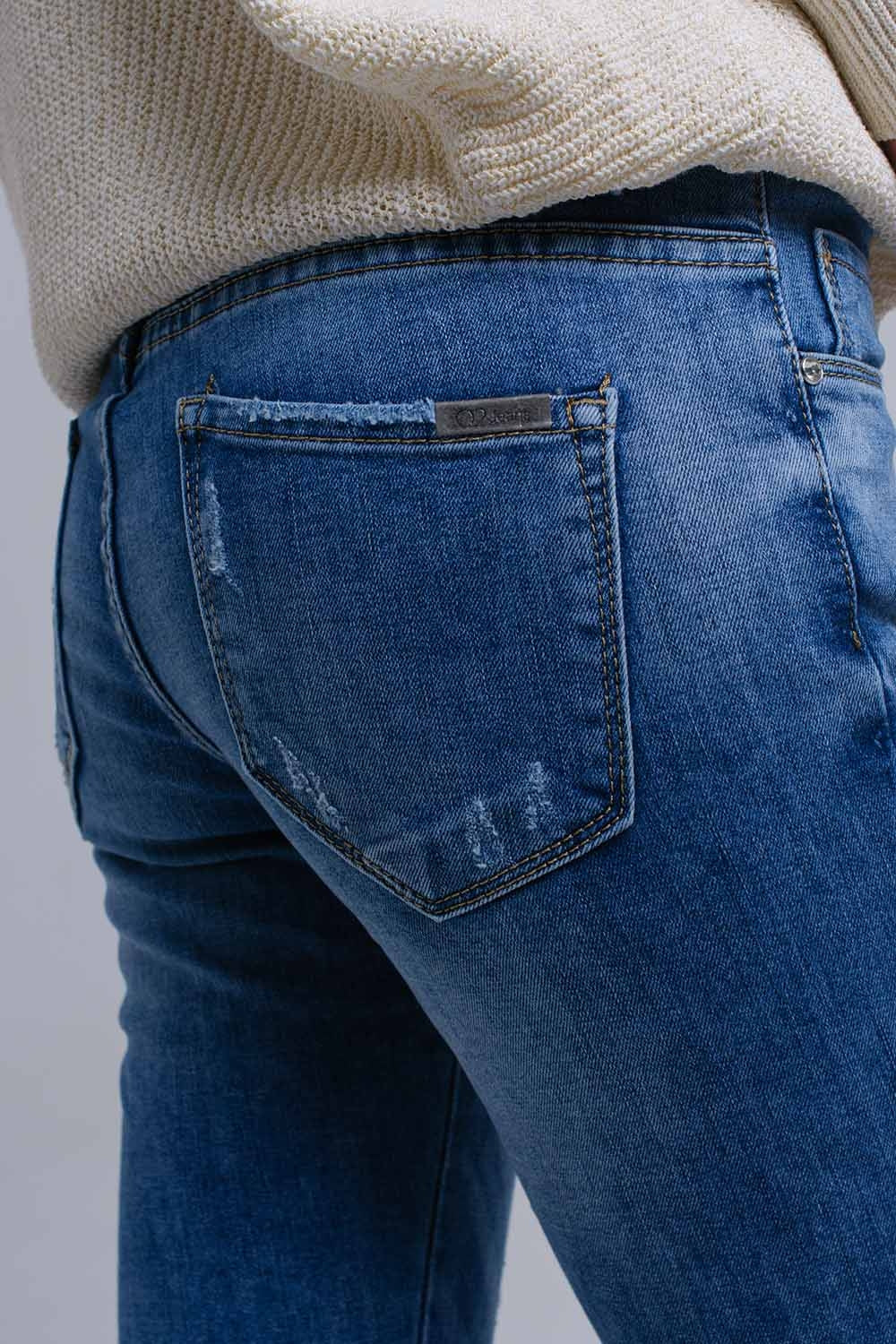Jean skinny brodé