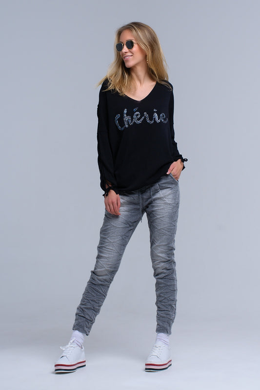 Jean gris Jogger