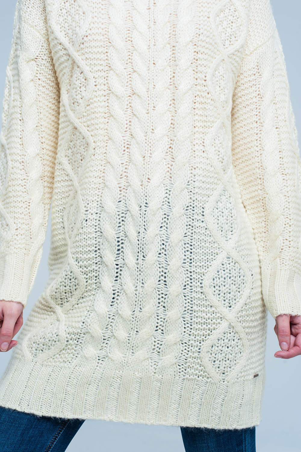 Mini robe tricot torsadé jaune