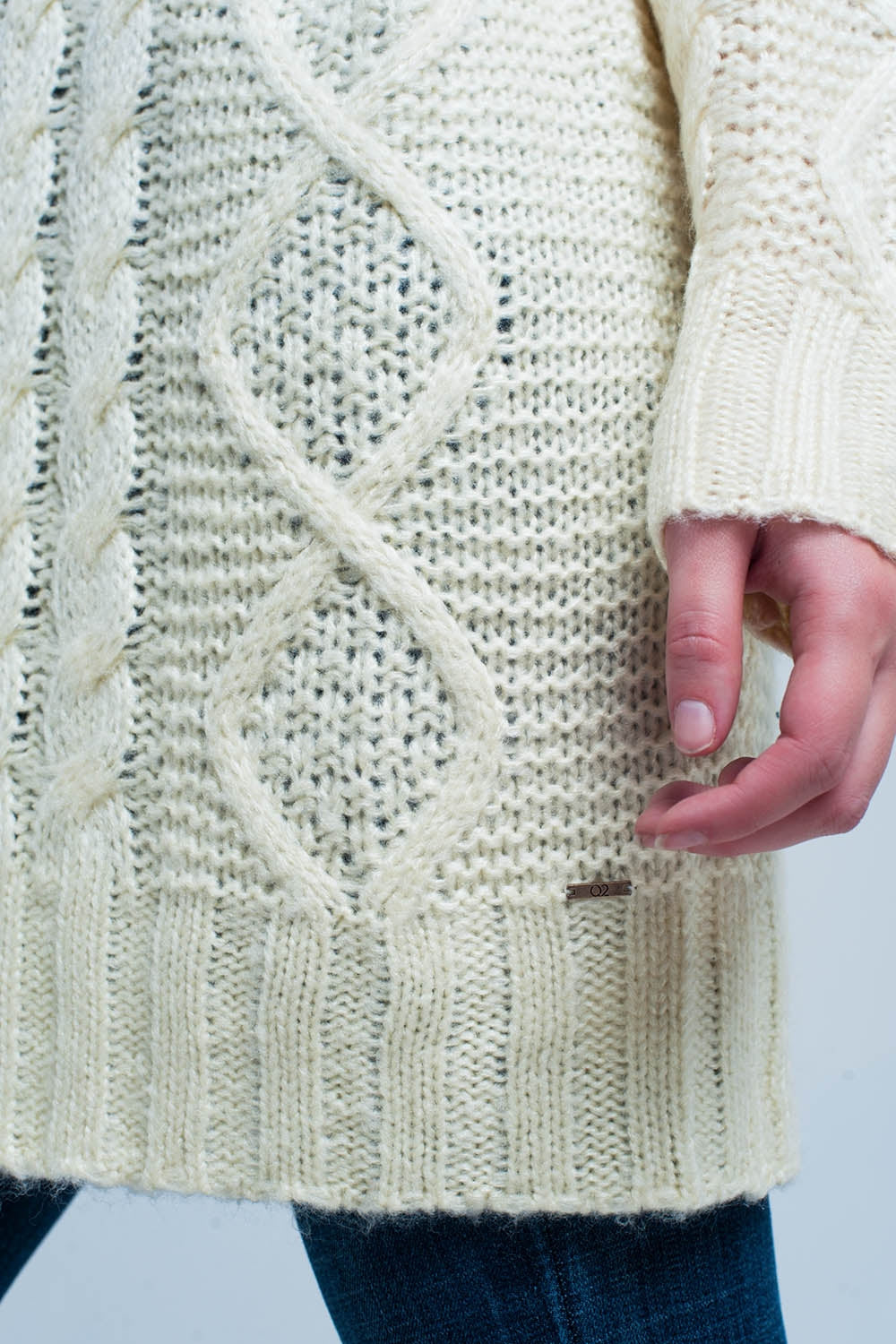 Mini robe tricot torsadé jaune