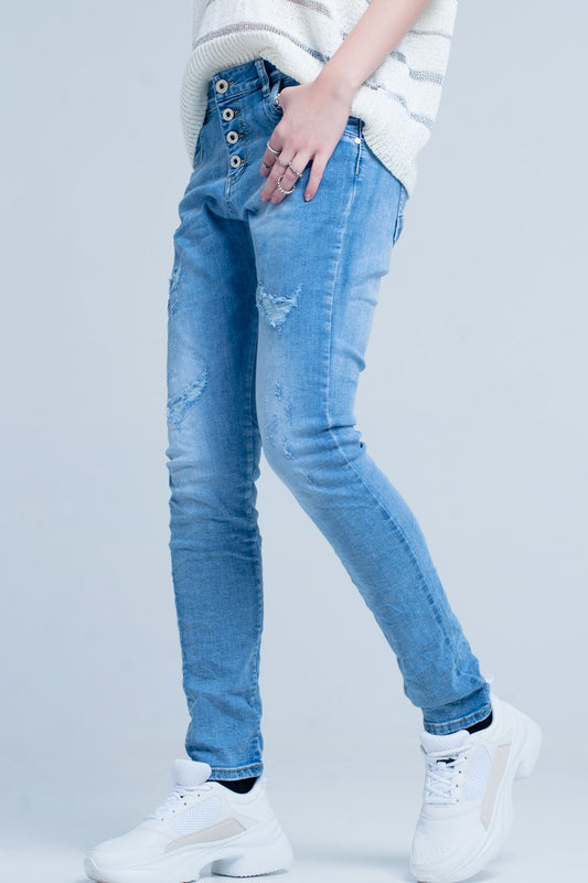 Jean boyfriend effet vieilli
