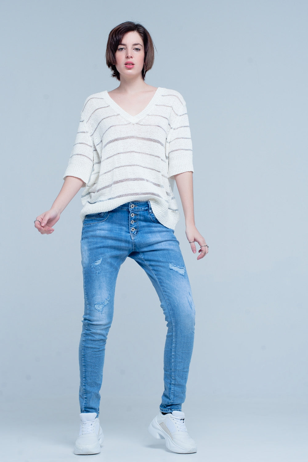 Jean boyfriend effet vieilli