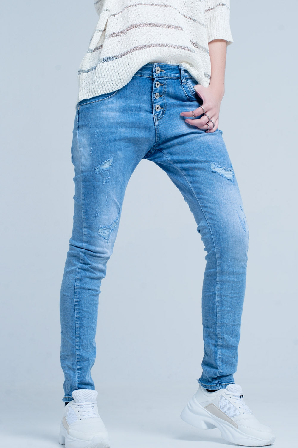 Jean boyfriend effet vieilli