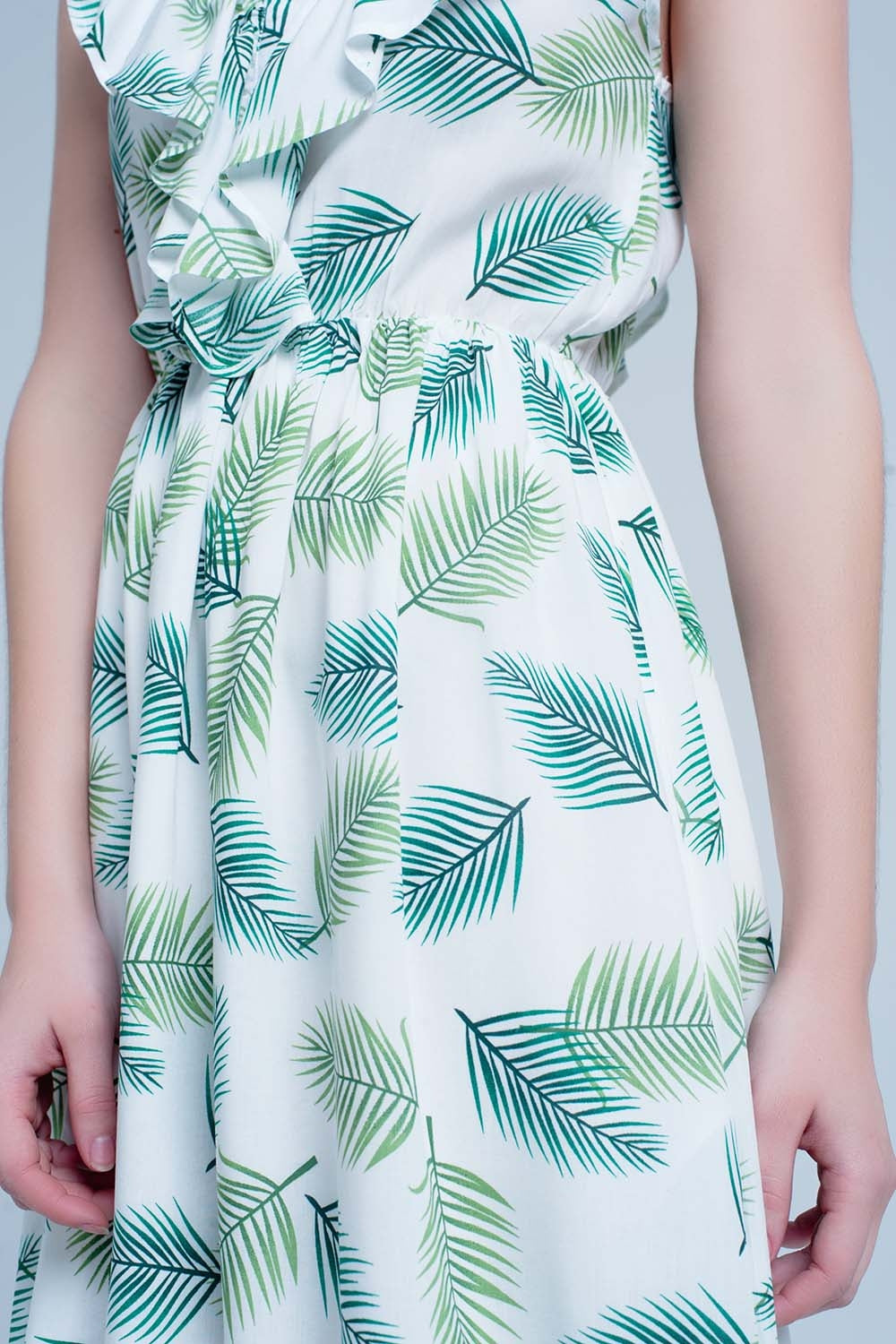 Robe Midi imprimé vert