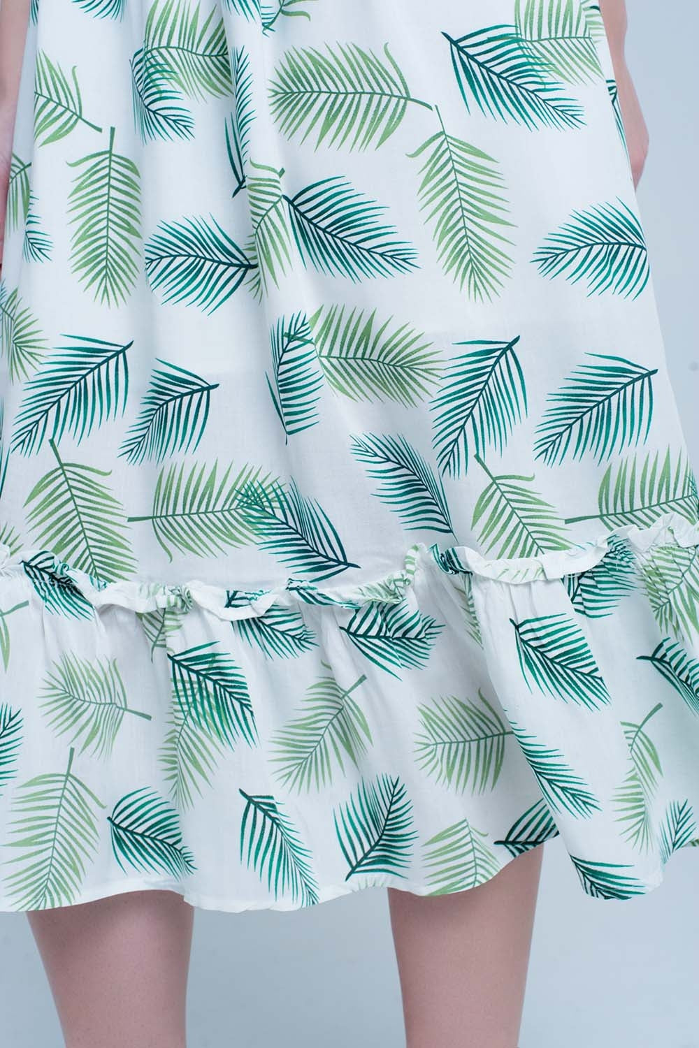Robe Midi imprimé vert