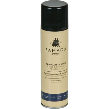 Accessoires chaussures femmes Famaco  AEROSOL RENOVATEUR DAIM/NUBUCK 200 ML MARINE  Bleu