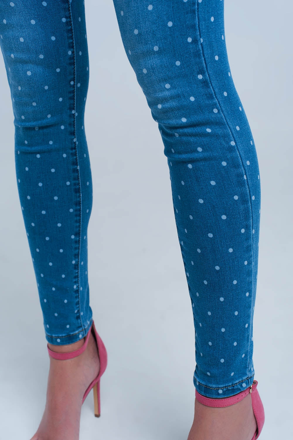 Jean skinny  à pois