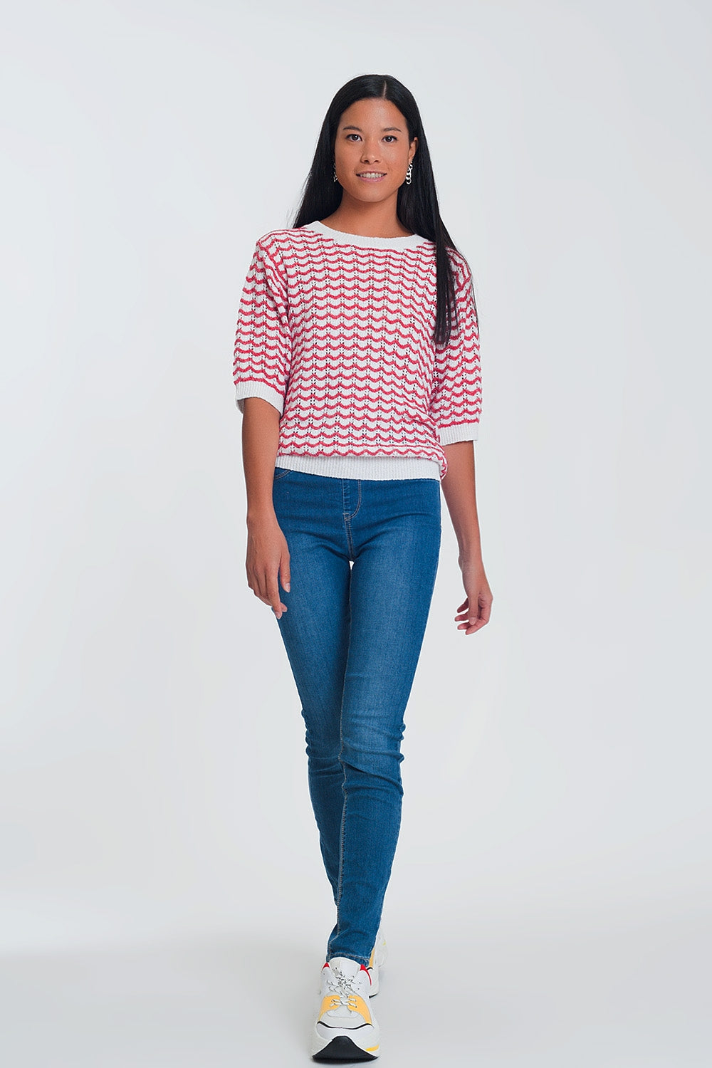 Jeggings délavage foncé