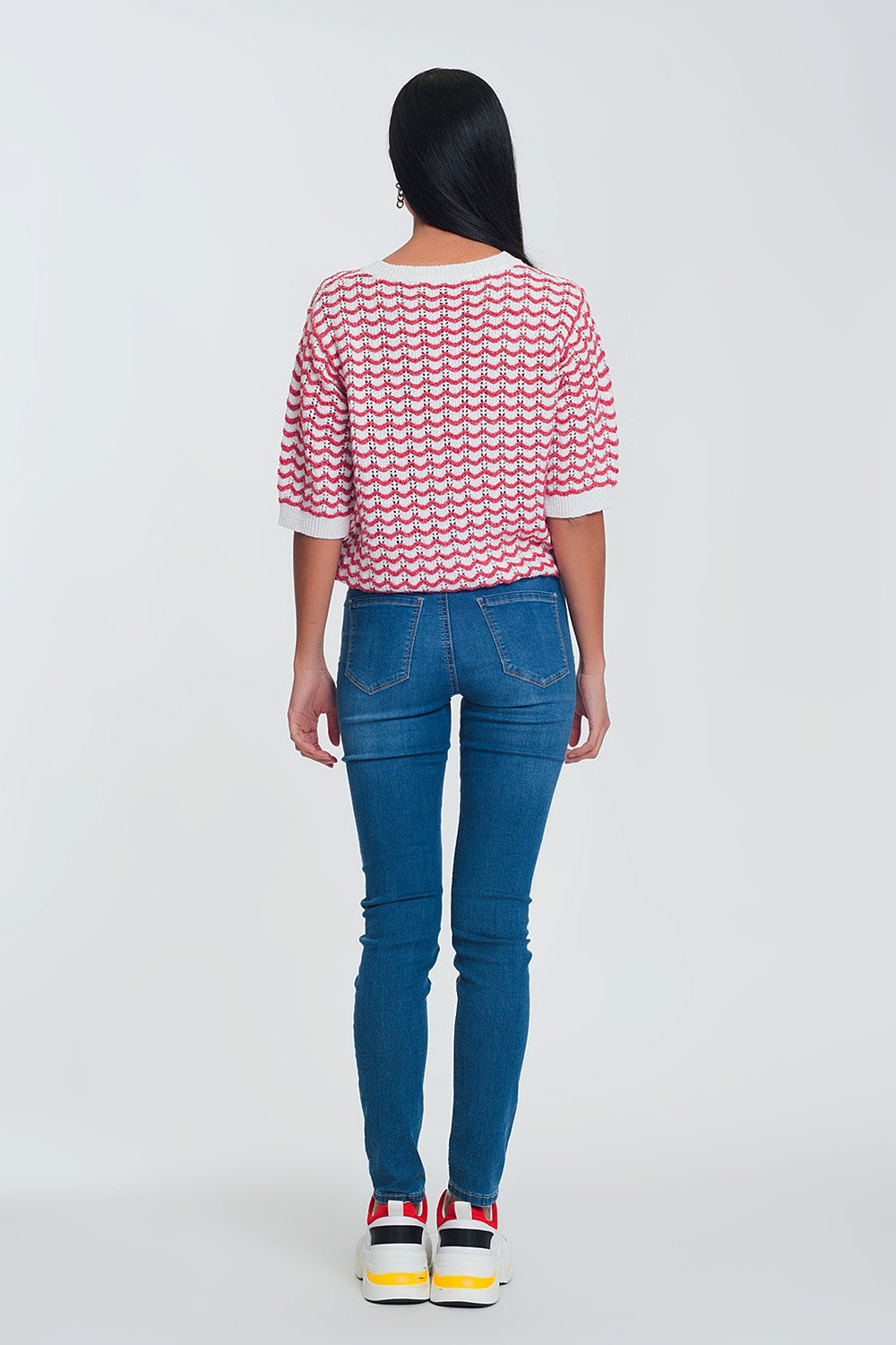 Jeggings délavage foncé