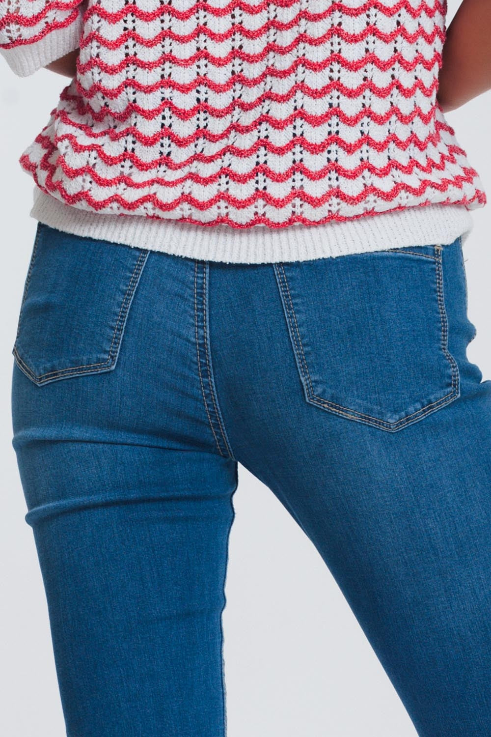 Jeggings délavage foncé