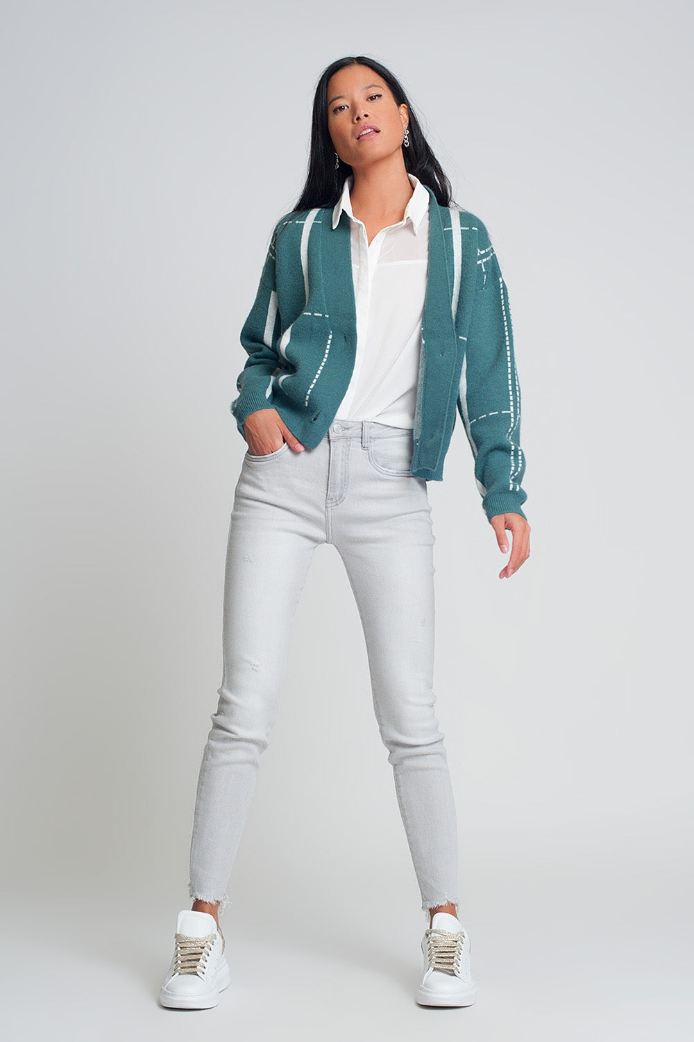 Jean skinny - Gris