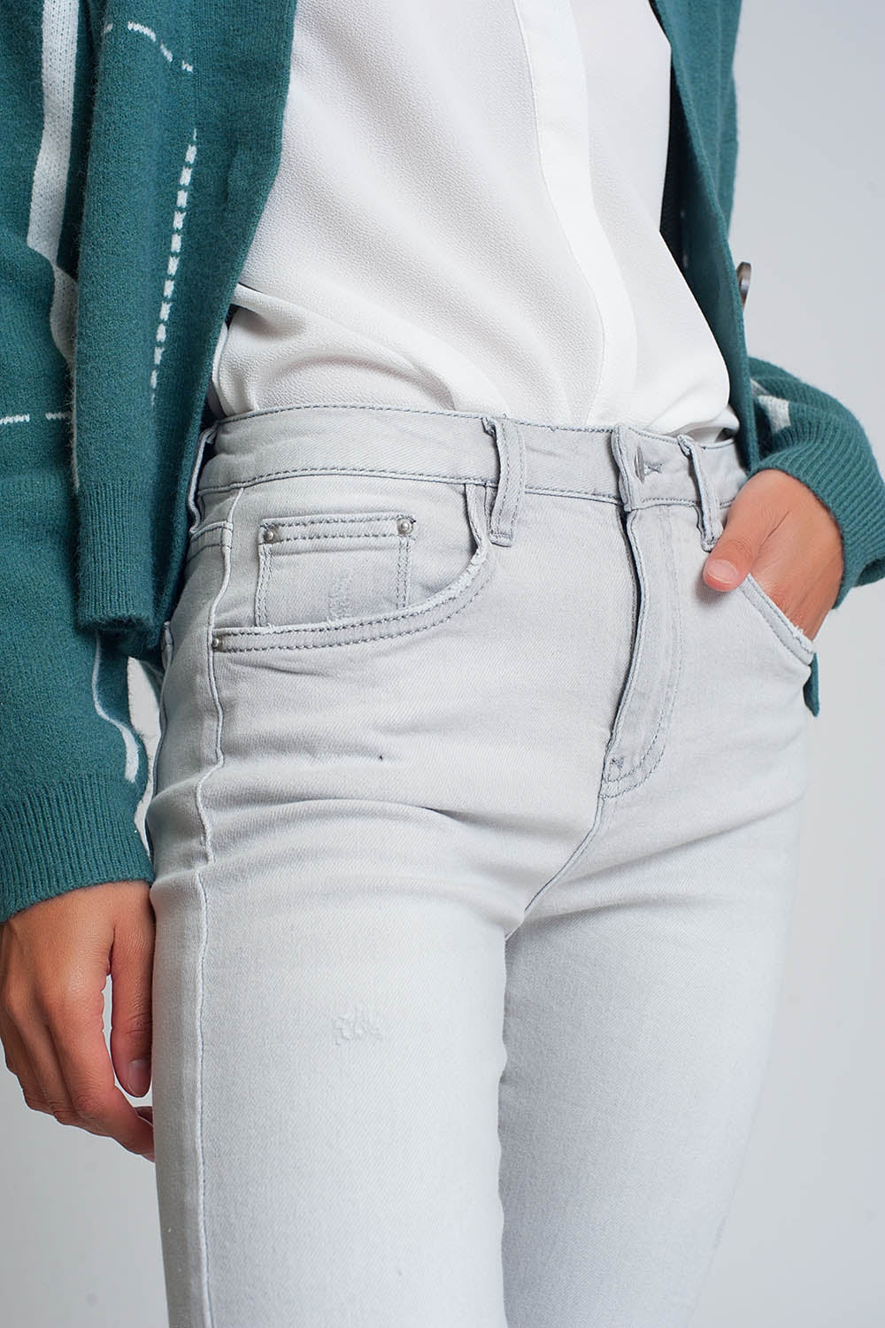 Jean skinny - Gris