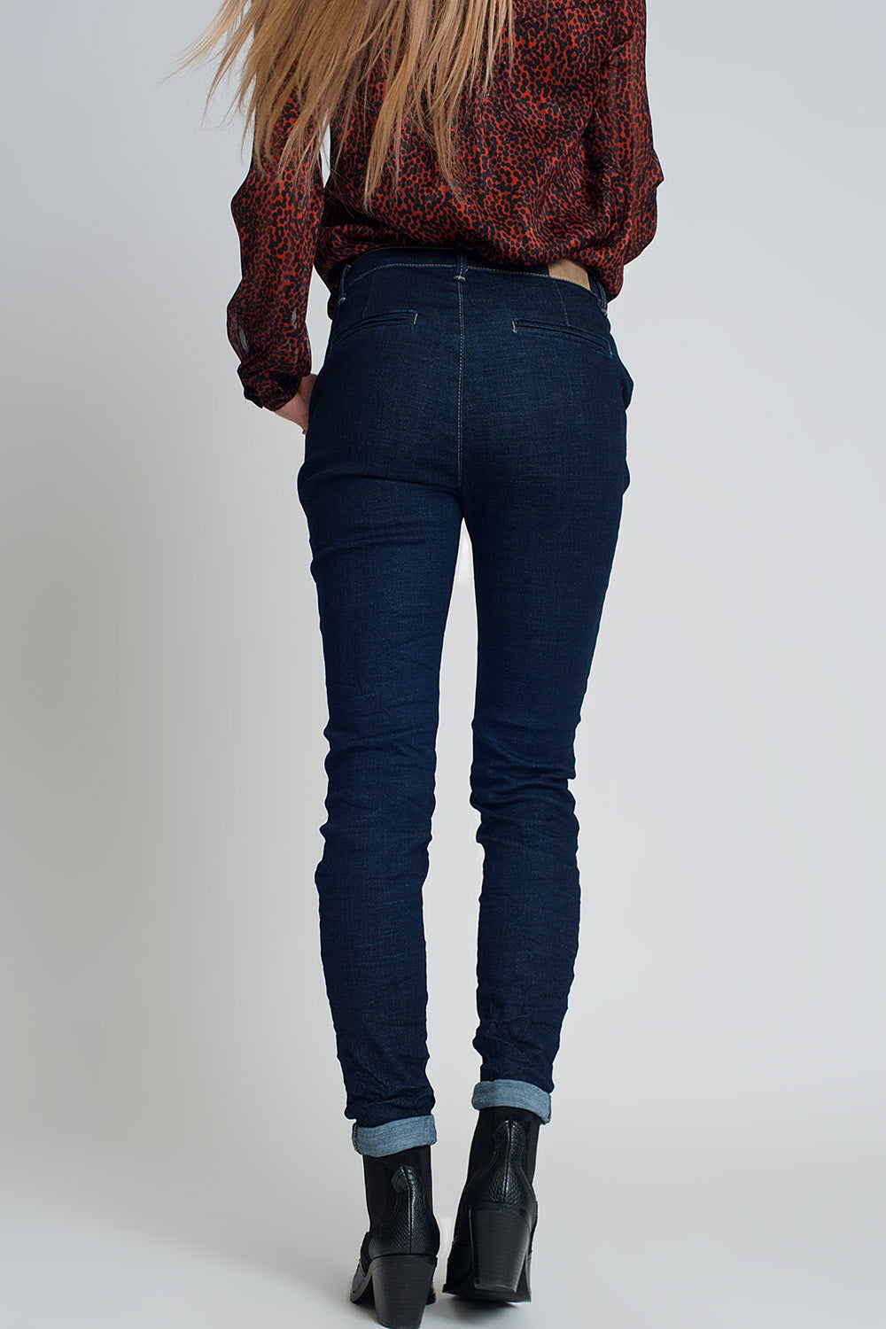 Jeans coupe fine style chinois