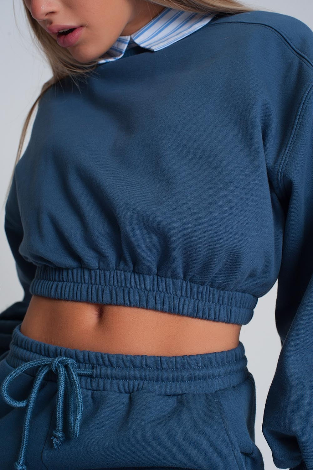 Sweat surdimensionné en forme de bleu