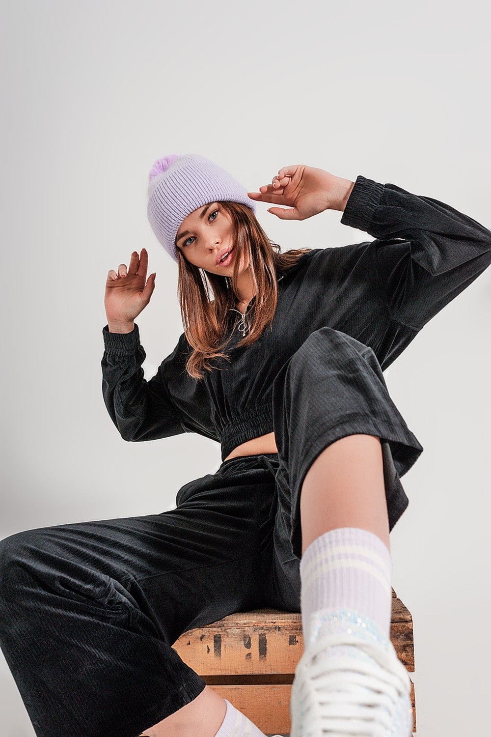 Sweatshirt zippé noire