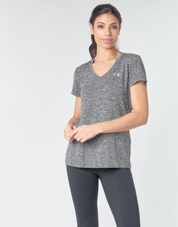T-shirt femmes Under Armour  TECH SSV - TWIST  Gris