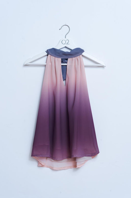 Top effet dégradé beige